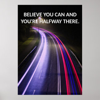 Positive Mindset Motivational Quote Poster