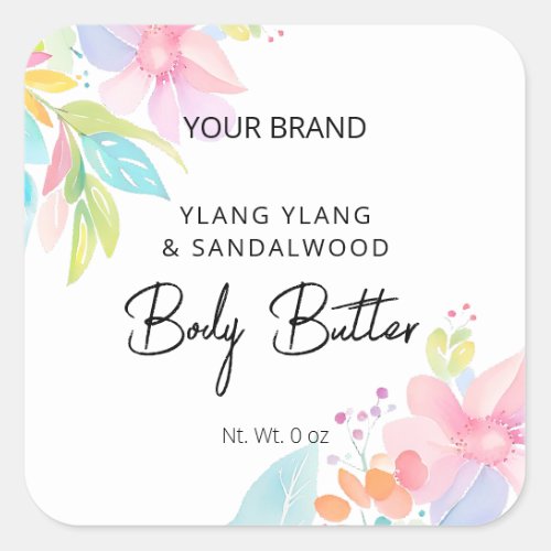 Positive Modern Body Butter Jar Labels