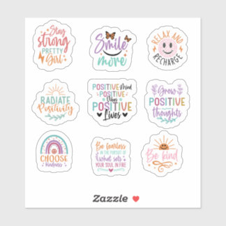 Positive Motivation Custom-Cut Vinyl Sticker