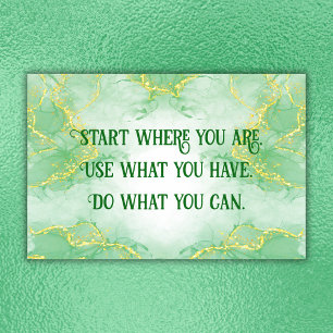 Positive Motivation Start Where you are Poster