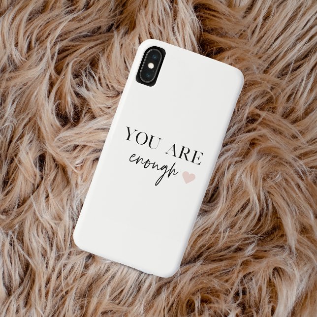 Positive Motivation You Are Enough Quote Case-Mate iPhone Case (Creator Uploaded)