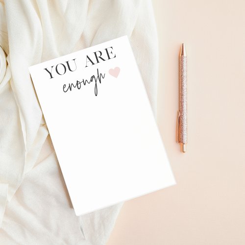 Positive Motivation You Are Enough Quote Post_it Notes