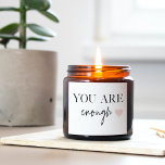 Positive Motivation You Are Enough Quote Sticker<br><div class="desc">Looking for a daily reminder that you are enough? Look no further! Introducing our "You Are Enough" quote products, designed to provide positive motivation and uplift your spirits whenever you need it. With these inspiring products, you can carry the empowering message of self-acceptance and self-love with you wherever you go....</div>