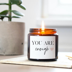 Positive Motivation You Are Enough Quote Sticker