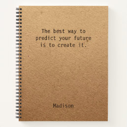 Positive Motivational Personalized Office Meeting Notebook