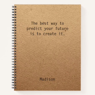 Positive Motivational Personalized Office Meeting Notebook