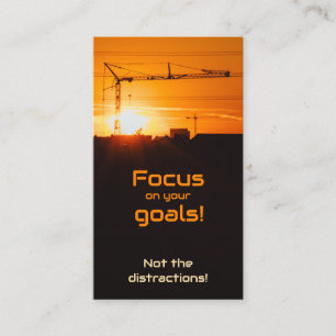 Positive motivational quote for mental health business card