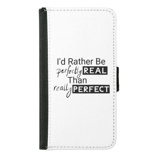 Positive Motivational Quote text Samsung Galaxy Wallet Case (Front)