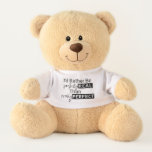 Positive Motivational Quote text Teddy Bear