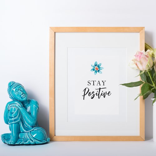 Positive Motivational Quote Wall Art Office Decor