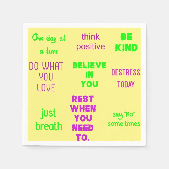 positive  napkins (Front)