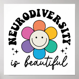 Positive Neurodiversity Acceptance Quote Poster