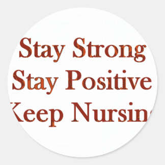Positive Nurse Classic Round Sticker