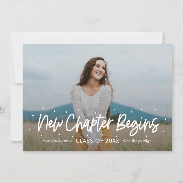 Positive Outlook Editable Color Graduation Invitat Invitation (Front)