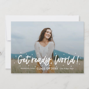 Positive Outlook Editable Color Graduation Invitat Invitation