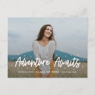 Positive Outlook EDITABLE COLOR Graduation Postcard