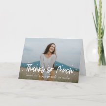 Positive Outlook Editable Color Thank You Card