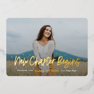 Positive Outlook Foil Graduation Invitation Foil I
