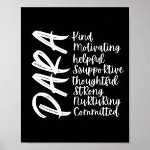 Positive Paraprofessional Affirmations Poster