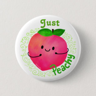 Funny Happy Fruit Button Pins — Fructus Illustrations Home Page