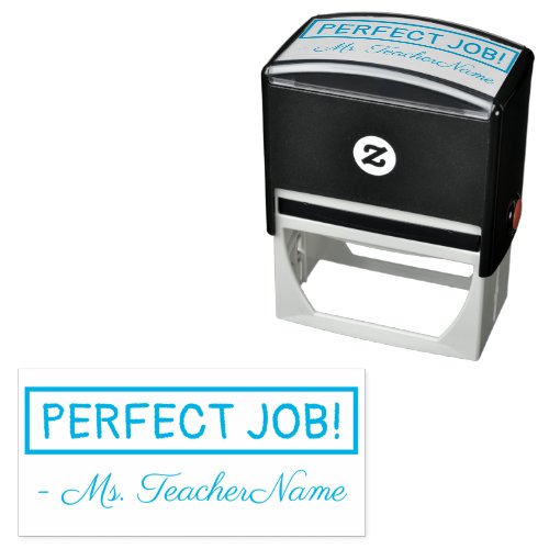 Positive PERFECT JOB  Custom Instructor Name Self_inking Stamp