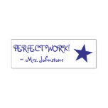 [ Thumbnail: Positive "Perfect Work!" Educator Rubber Stamp ]