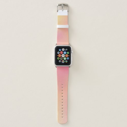 Positive Pink Peach Gradient Aesthetic Apple Watch Band