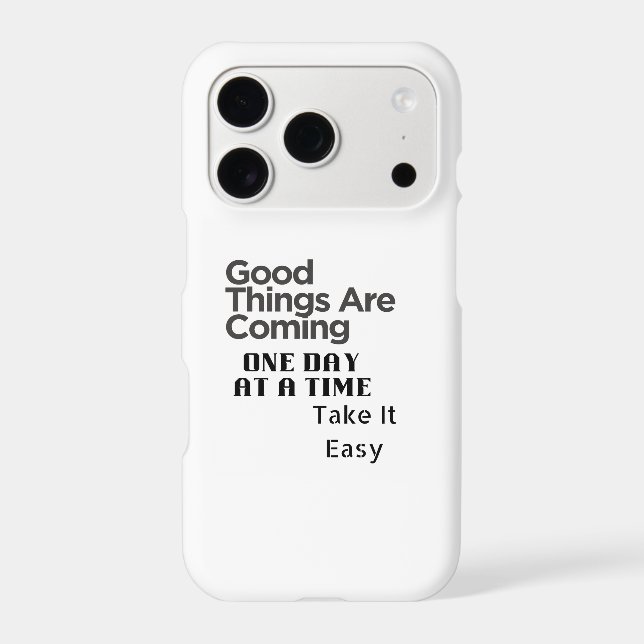 positive quote art iphone case (Back)