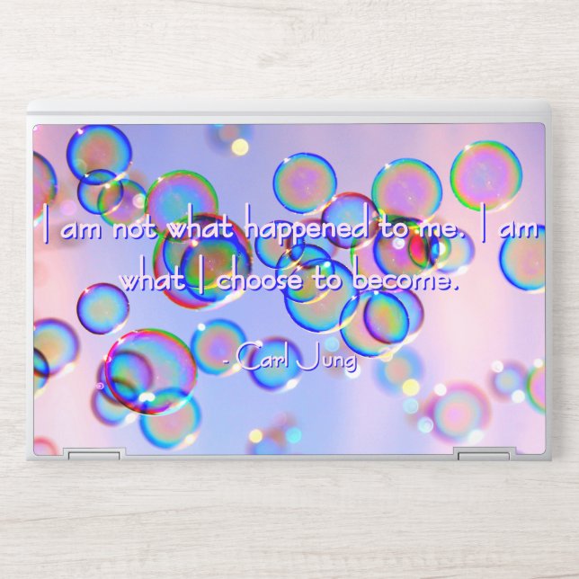 Positive Quote Bubbles HP Laptop Skin (Front)