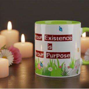 Positive Quote Motivational Selflove Floral Coffee Mug
