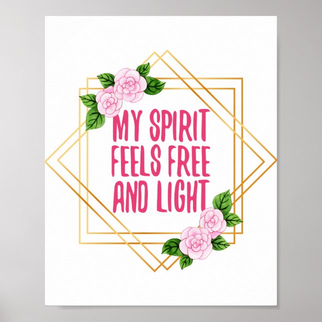 Positive quotes for motivation and inspiration poster (Front)
