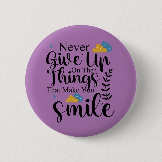 Positive Quotes Mental Health  Button (Front)