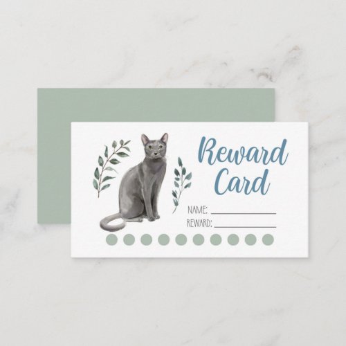 Positive Reward Cat Theme Punch CArd
