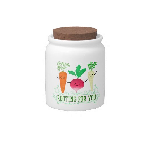 Positive Root Pun _ Rooting for you Candy Jar