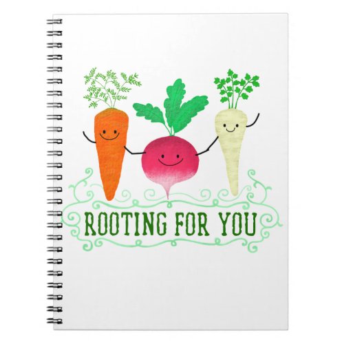 Positive Root Pun _ Rooting for you Notebook