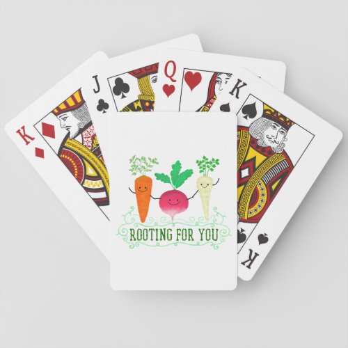 Positive Root Pun _ Rooting for you Poker Cards