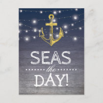 Positive Rustic Nautical | Seas the Day Postcard