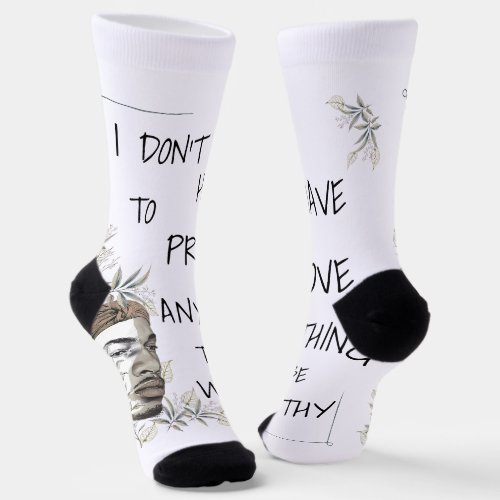 Positive Self-Worth Affirmation Socks