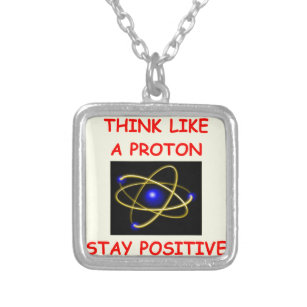 positive silver plated necklace