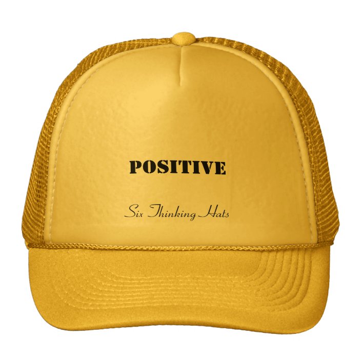 Positive, Six Thinking Hats