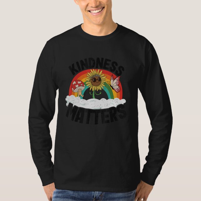 Positive Sped Teacher Anti Bullying Rainbow Kindne T-Shirt (Front)