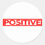 Positive Stamp Classic Round Sticker