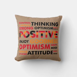 Positive Thinking and Attitude Throw Pillow