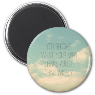 Positive Thinking Control Your Mind Quote Magnet