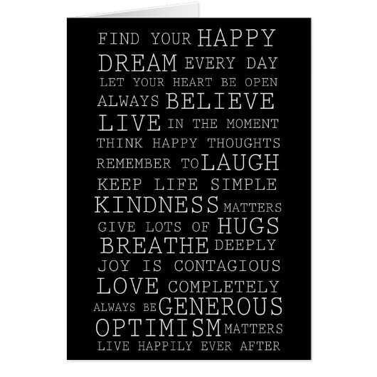Positive Thoughts Cards (Front)