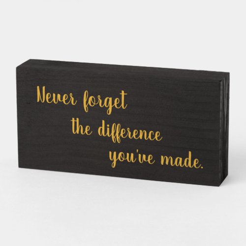 Positive thoughts decorative wood box