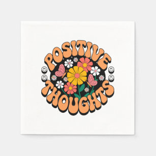 Positive Thoughts – Inspirational Floral (2) Napkins