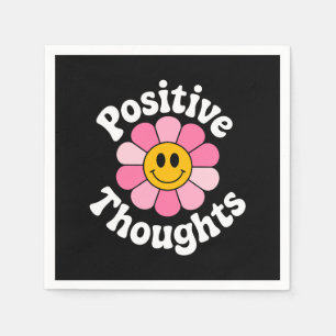 Positive Thoughts – Inspirational Floral Napkins