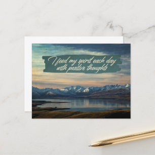 Positive Thoughts Postcard