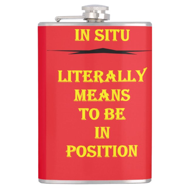 Positive uplifting words for a special freind flask (Front)